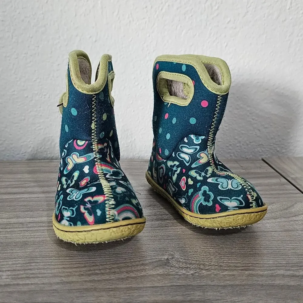BOGS Baby II Boots Waterproof Rainbow Green Blue Toddler Infants US 5 Outdoors